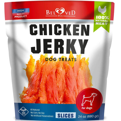Human-Grade Chicken Jerky for Dogs - 1.5 lb Organic Treats - MANDOTOS
