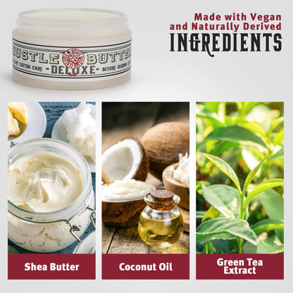 Hustle Tattoo Care Balm Twin Pack - Vegan & Petroleum-Free - MANDOTOS