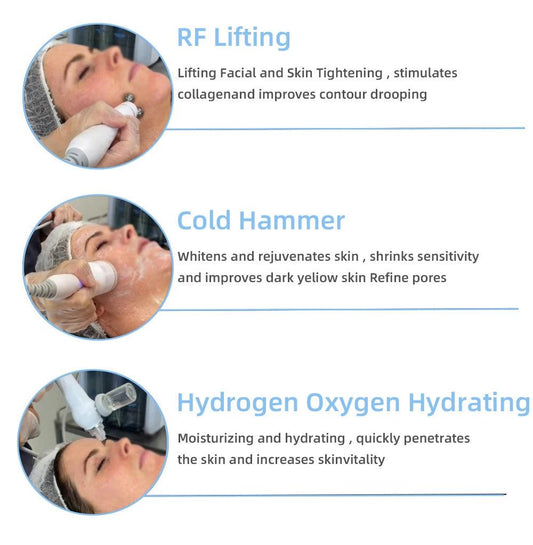Hydro Water Oxygen Jet Peel Machine Oxy Spray Facial Machine Face Cleaning RF Lifting Dermabrasion Skin Care Beauty Device Spa - MANDOTOS