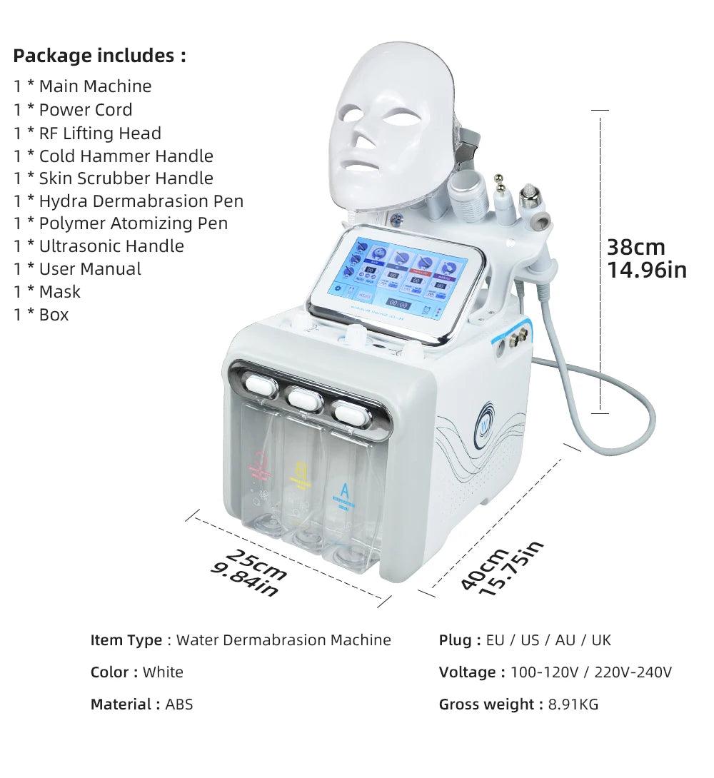 Hydro Water Oxygen Jet Peel Machine Oxy Spray Facial Machine Face Cleaning RF Lifting Dermabrasion Skin Care Beauty Device Spa - MANDOTOS
