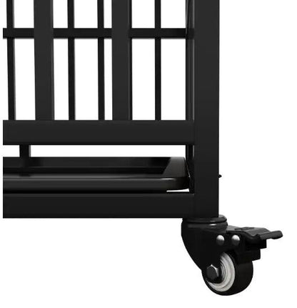 Heavy Duty Double Door Dog Crate with Roof - MANDOTOS