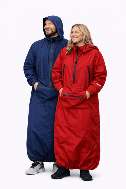 IWOM WeatherShield Convertible Jacket displayed in black, featuring adjustable hood, multiple pockets, and waterproof fabric.
