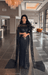 Iyza Belaar Hosna long sleeve drape modest dress with sequin embellishments, elegant and flowing design for special occasions.