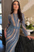 Iyza Belaar Mariam long sleeve beaded dress featuring intricate beadwork and elegant design, perfect for formal occasions.