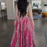 Iyza Belaar Aleya beaded detachable embellished sequin overskirt, long dress accessory, detailed beadwork and shimmering sequins visible.