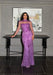 Iyza Belaar Deema long dress with high neckline, tulle fabric, and embroidered details, elegant evening wear for special occasions.