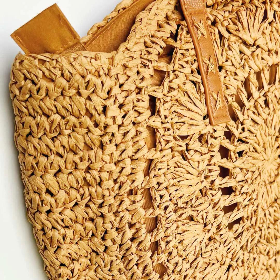 Summer Isle Straw Tote - MANDOTOS