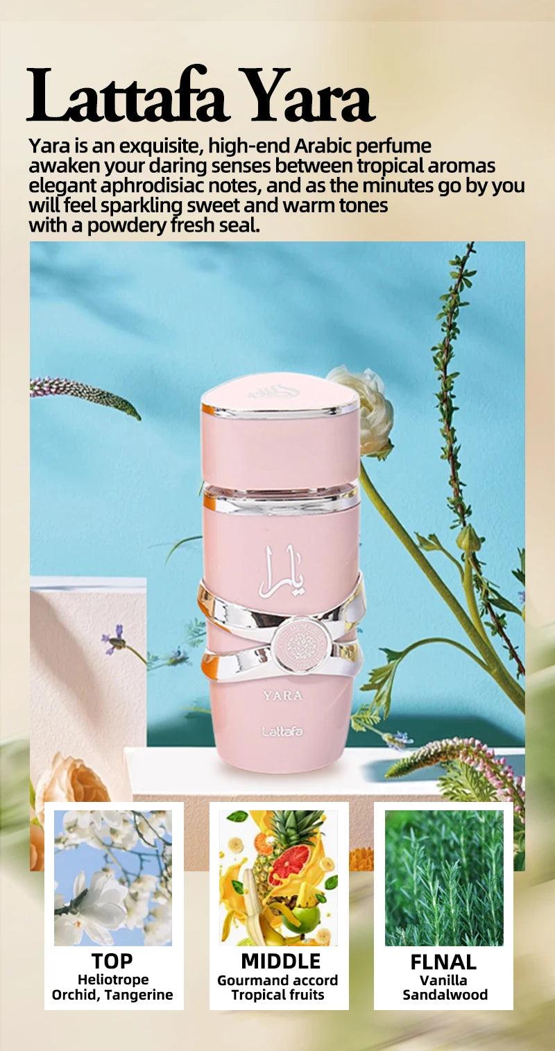 Lattafa Yara Candy EDP 100ML Original Eau De Parfum Lasting Fragrances Deodorant Pheromones Attract Men - MANDOTOS