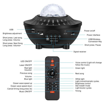 LED Star Galaxy Projector Lamp - MANDOTOS