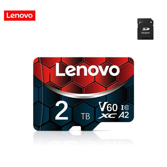 Lenovo Memory Card 128GB Class 10 V60 TF Card 2TB 1TB 512GB 256GB A2 U3 Micro SD Card For Mobile Phone PC Speaker HD Camera - MANDOTOS