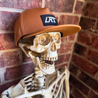 Little Rad Things waterproof age snapback hat in chestnut color, featuring a durable design for kids.