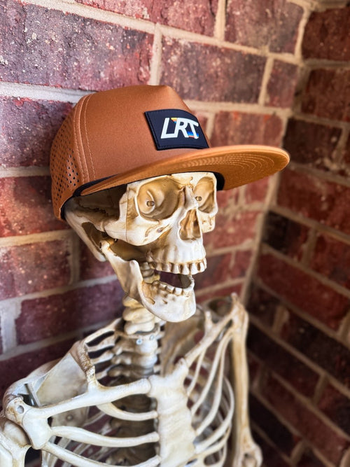 Little Rad Things waterproof age snapback hat in chestnut color, featuring a durable design for kids.
