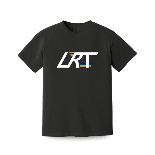 Adult Little Rad Things winged logo T-shirt featuring a bold graphic design, casual fit, and comfortable fabric.
