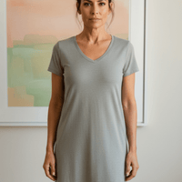 Lusome Sleep USA Gabriela Nightie chemise in soft fabric with delicate lace details and a relaxed fit for comfortable sleepwear.