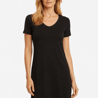 Lusome Sleep USA Gabriela Nightie chemise in soft fabric, featuring delicate lace details and a relaxed fit for comfortable sleepwear.