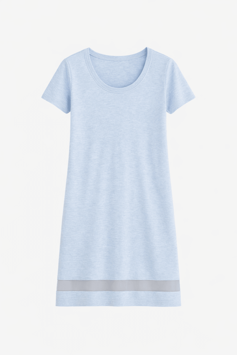 Lusome Sleep USA Gabriela Nightie chemise made of soft fabric, featuring delicate lace details and a relaxed fit.