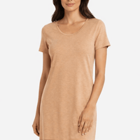 Lusome Sleep USA Gabriela Nightie chemise in soft fabric with lace details, featuring a relaxed fit and delicate straps.