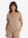 Lusome Sleep USA Donna short sleeve shirt in soft fabric with a relaxed fit, displayed on a hanger.