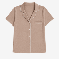 Lusome Sleep USA Donna short sleeve shirt in soft, breathable fabric with a relaxed fit and stylish design.