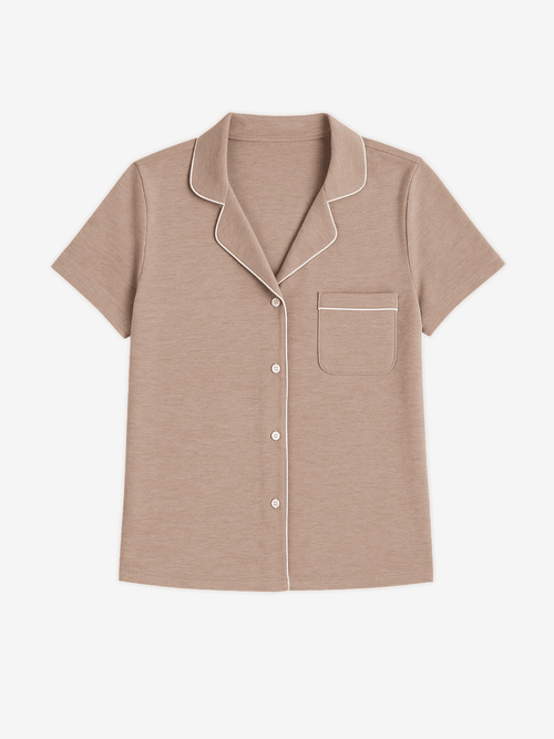 Lusome Sleep USA Donna short sleeve shirt in soft, breathable fabric with a relaxed fit and stylish design.