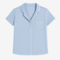 Lusome Sleep USA Donna short sleeve shirt in soft fabric, featuring a relaxed fit and casual style, perfect for comfortable wear.