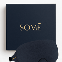 Lusome Sleep USA Collagen Infusion Sleep Mask for skin care, showing a soothing, hydrating mask applied to the face.