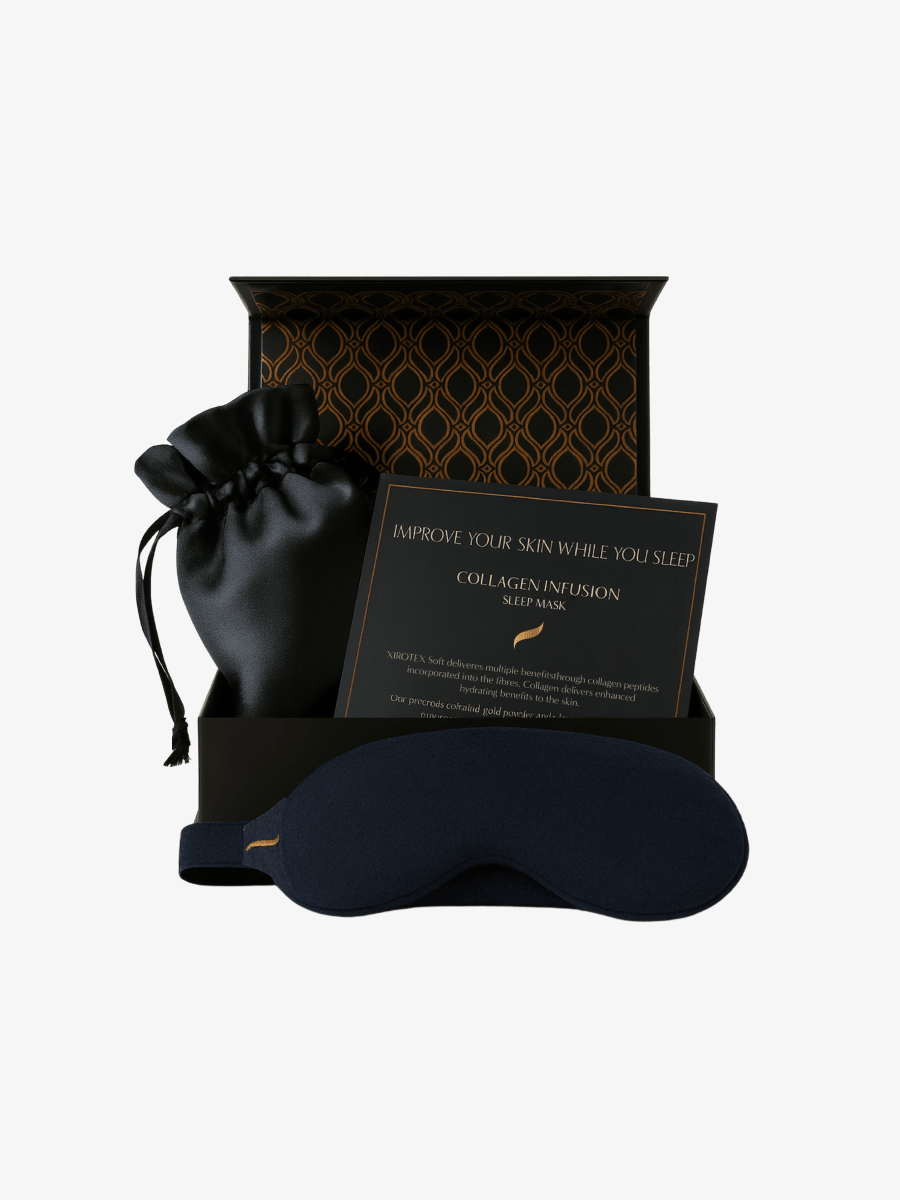 Lusome Sleep USA Collagen Infusion Sleep Mask for skin care, soft texture and hydrating formula for overnight skin rejuvenation.