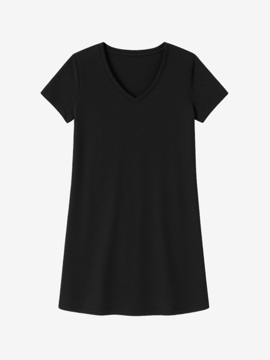 Lusome Sleep USA Eva sleepshirt, soft and comfortable sleepwear with a relaxed fit, shown in a cozy bedroom setting.
