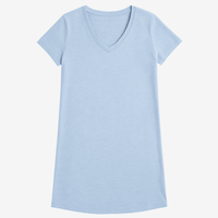 Lusome Sleep USA Eva sleepshirt shown in soft fabric with long sleeves and relaxed fit, perfect for comfortable nightwear.
