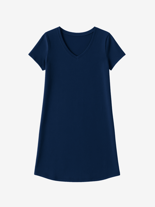 Lusome Sleep USA Eva Sleepshirt displayed on a hanger, soft fabric, relaxed fit, casual sleepwear for women.