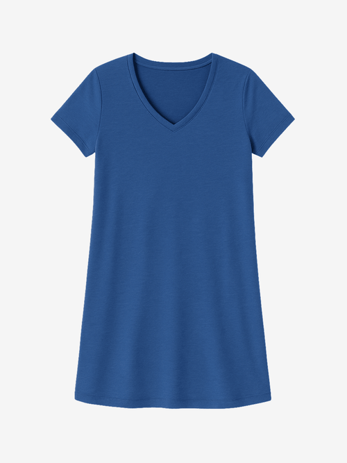 Lusome Sleep USA Eva sleepshirt displayed, soft fabric, relaxed fit, in a cozy, stylish sleepwear design.