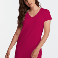 Lusome Sleep USA Eva sleepshirt in soft fabric with a relaxed fit, featuring a classic design ideal for comfortable sleepwear.