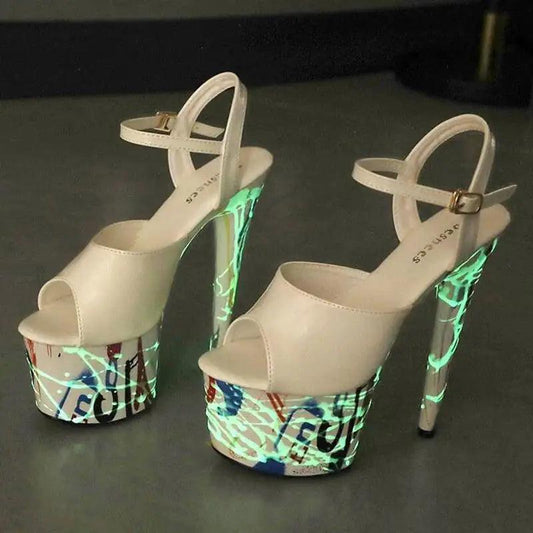 Lustrous Leather Stilettos - MANDOTOS