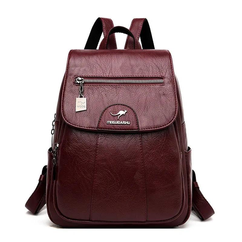 Luxury Embossed Leather Backpacks - MANDOTOS