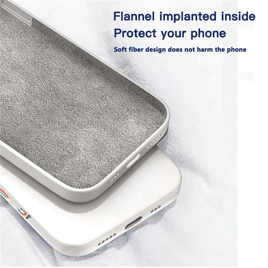 luxury Liquid Silicone Case for Samsung S24 Galaxy S20 S21 S22 S23 FE Plus Note10 20 A52 A31 A41 A71 A51 A72 A70 A50 Coque - MANDOTOS