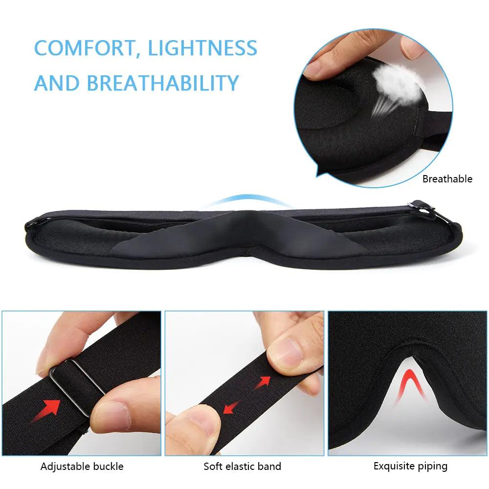 Luxury Silk Memory Foam Sleep Mask - MANDOTOS