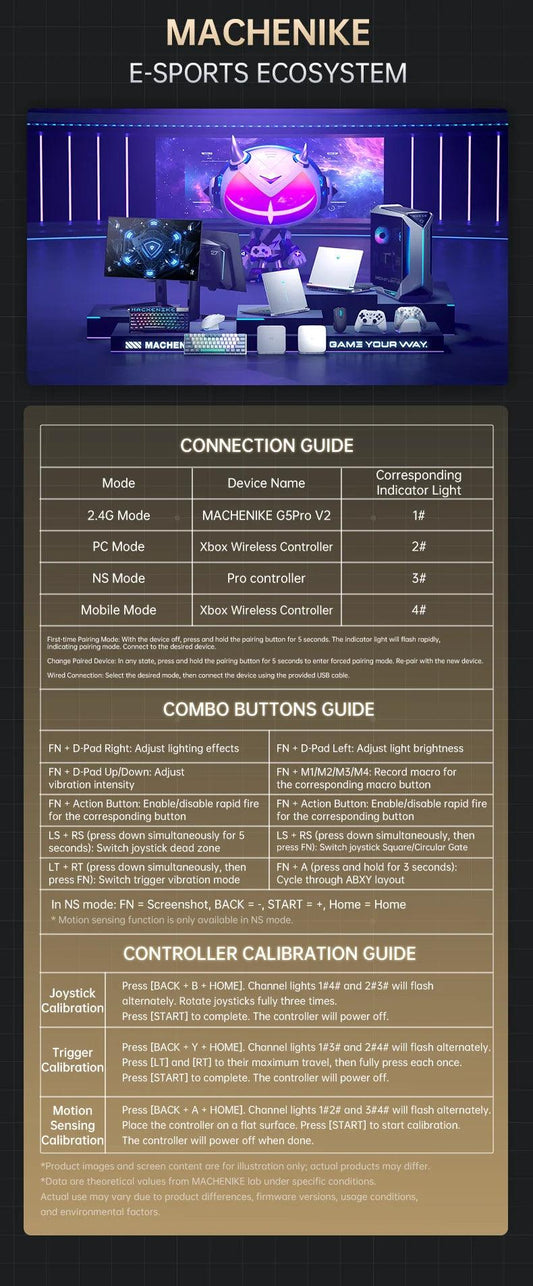 MACHENIKE G5Pro V2 Ultimate Gaming Controller Optical Trigger ABXY Button Hot-Swappable Joystick 4K Resolution For Switch PC - MANDOTOS