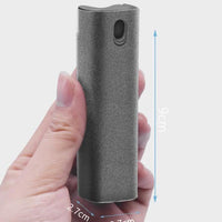 Mandotos 2-in-1 phone and computer screen cleaner kit with microfiber cloth for dust removal and screen cleaning.