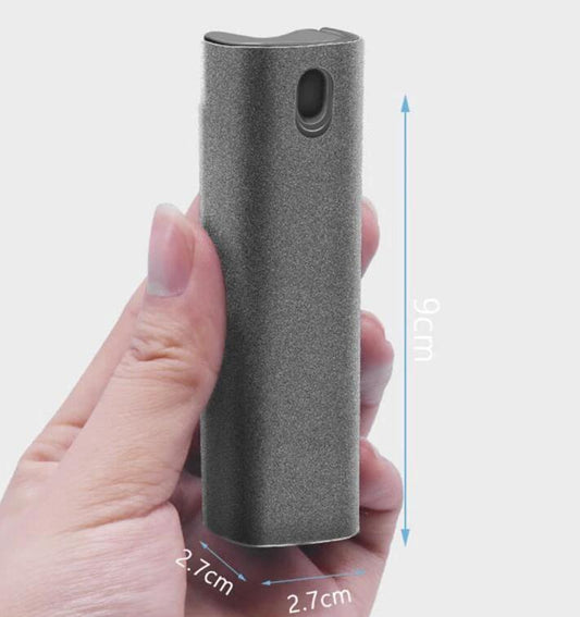 Mandotos 2-in-1 phone and computer screen cleaner kit with microfiber cloth for dust removal and screen cleaning.