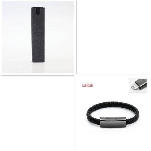 Mandotos 2-in-1 phone and computer screen cleaner kit with microfiber cloth for dust removal and screen cleaning.