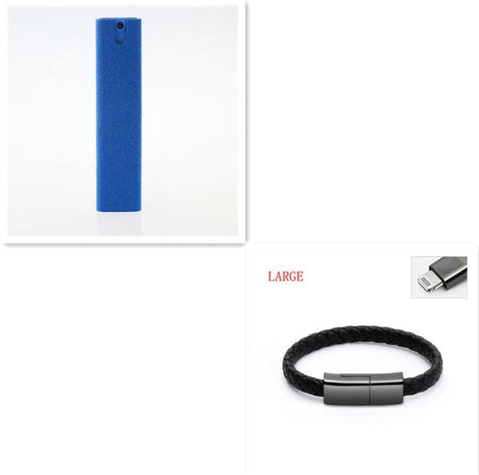 Mandotos 2-in-1 phone and computer screen cleaner kit with microfiber cloth for dust removal and screen cleaning.