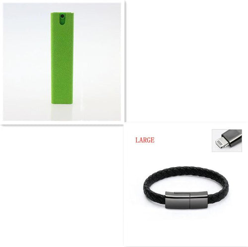 Mandotos 2-in-1 phone and computer screen cleaner kit with microfiber cloth for dust removal and screen cleaning.