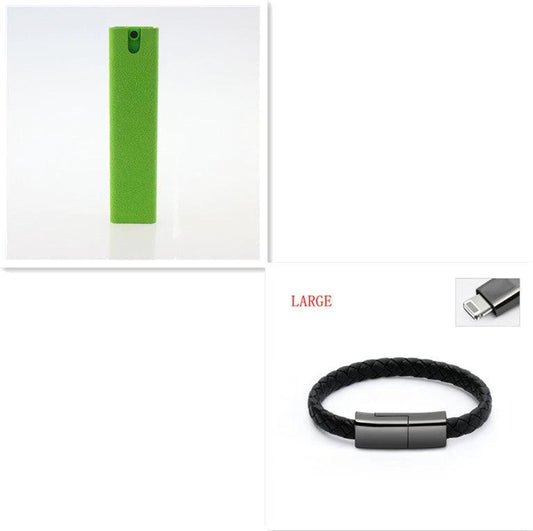 Mandotos 2-in-1 phone and computer screen cleaner kit with microfiber cloth for dust removal and screen cleaning.