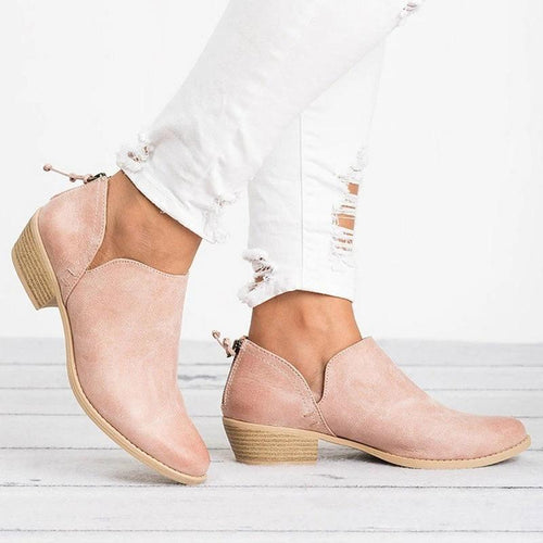 Mandotos autumn women's retro high heel ankle boots with stylish design and ankle-length silhouette.