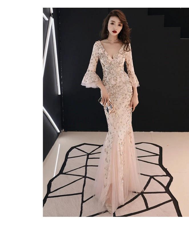 Mandotos princess evening dress, slim fit banquet gown with elegant design, ideal for formal events and special occasions.