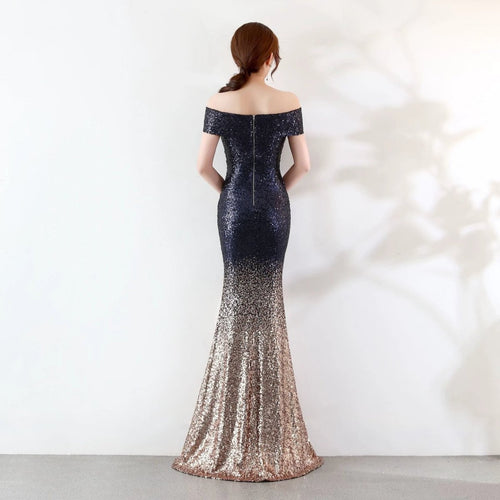 Mandotos long birthday party dress for women, slimming host gown with elegant design, perfect for celebrations and special occasions.