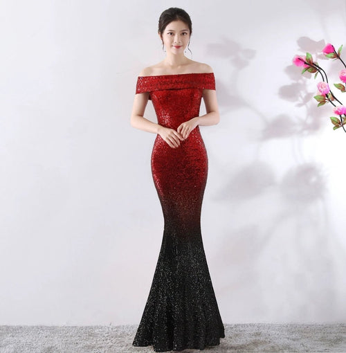 Mandotos birthday party dress for women, elegant long dress with slimming fit, ideal for hosting and special celebrations.