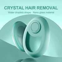 Mandotos CJEER upgraded crystal hair removal magic eraser for women and men, showing the sleek, handheld device on a white background.