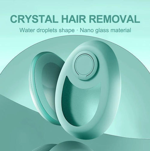 Mandotos CJEER upgraded crystal hair removal magic eraser for women and men, showing the sleek, handheld device on a white background.