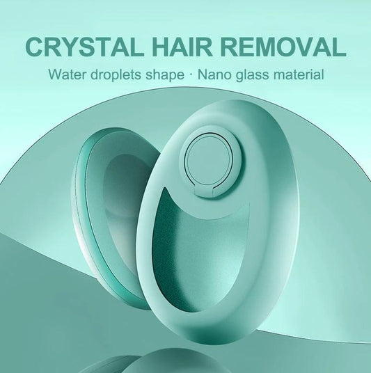 Mandotos CJEER upgraded crystal hair removal magic eraser for women and men, showing the sleek, handheld device on a white background.